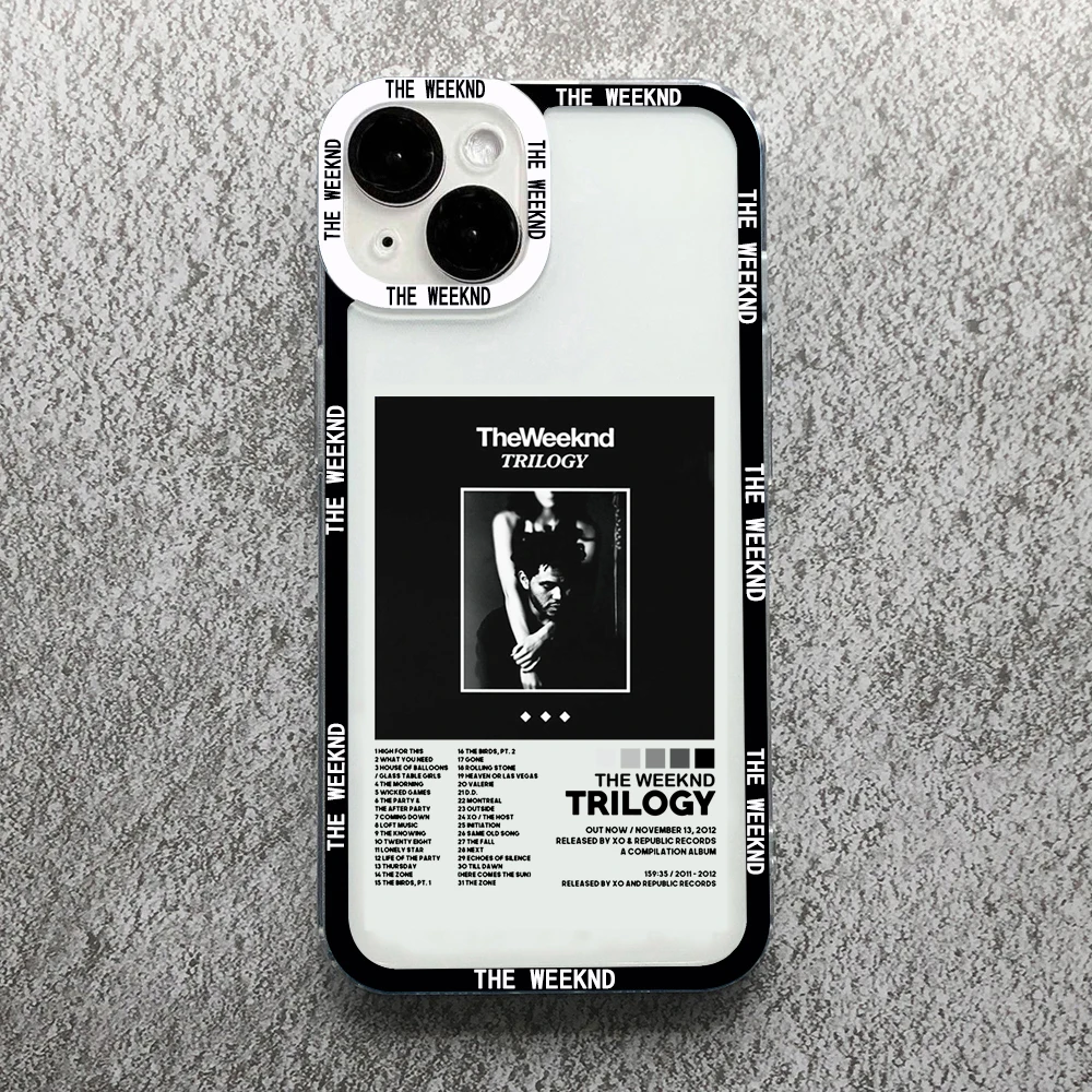 The Weeknd Minimalist Poster Phone Case for iPhone 15 14 13 12 11 Pro Max Mini Fundas For Apple Phone XR X Xs Max 7 8 Plus Cover