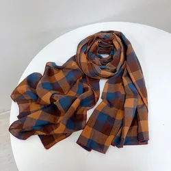 Autumn and winter cotton classic fashionable plaid unisex  scarf Couple Scarves