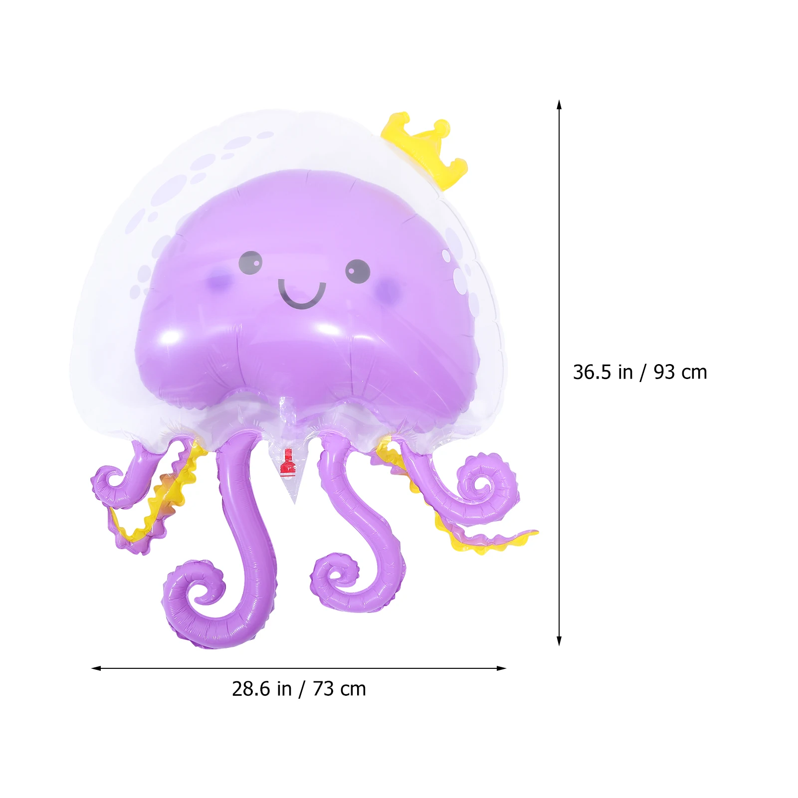 

5 Pcs Jellyfish Balloon Decoration Ocean Theme Balloons Birthday Inflatable Decorations Party Pe Marine Animal Baby