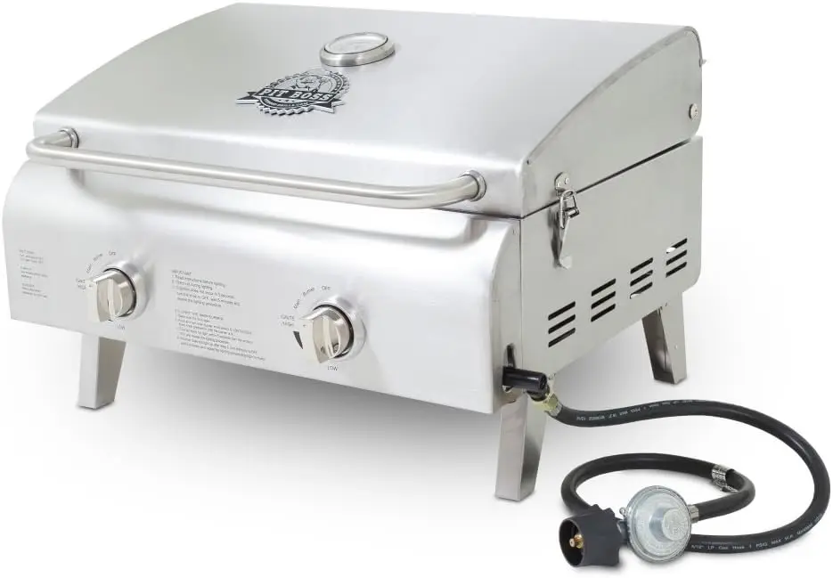 

Pit Boss Grills 75275 Stainless Steel Two-Burner Portable Grill