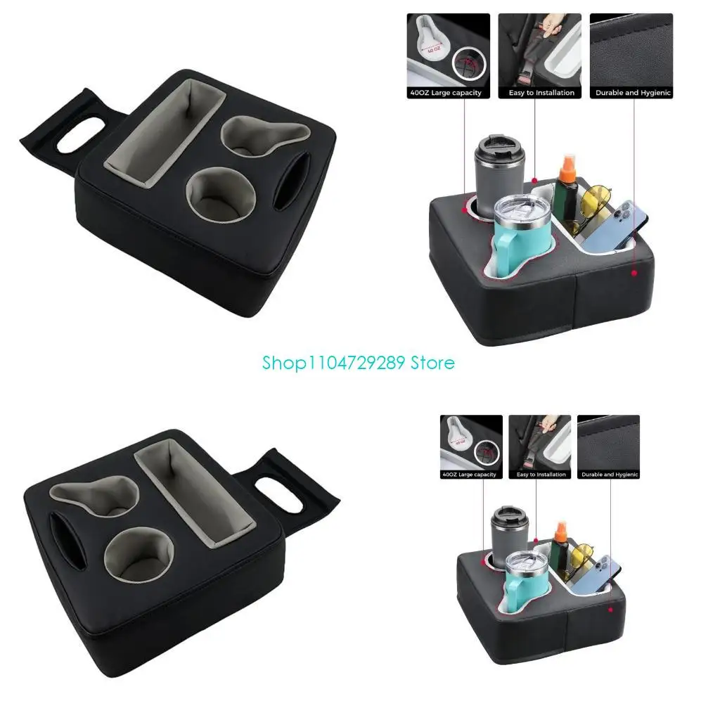 

D8KE Автомобильный подстаканник Органайзер для хранения на заднем сиденье автомобиля Поднос для дивана Поднос для спальни