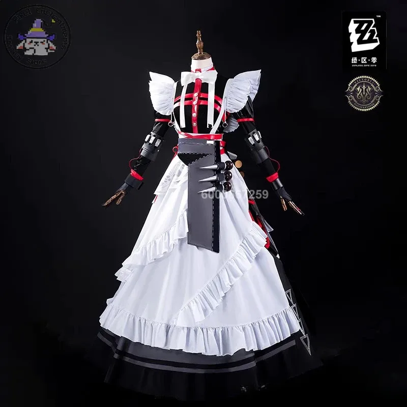 Zenless منطقة صفر لعبة ألكسندريا سيباستيان رينا تأثيري حلي المرأة خادمة فستان موحد شعر مستعار فيكتوريا التدبير المنزلي هالوين