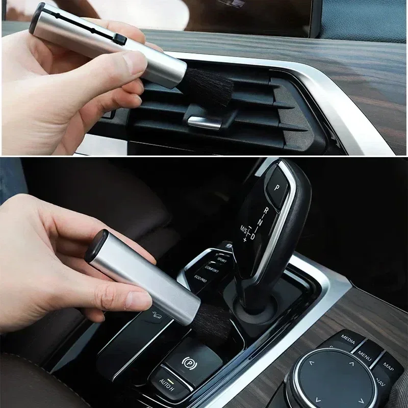 Portable Car Detail Cleaning Brush for Interior Dashboard Air Conditioner Keyboard Clean Soft Wool Brush Tools