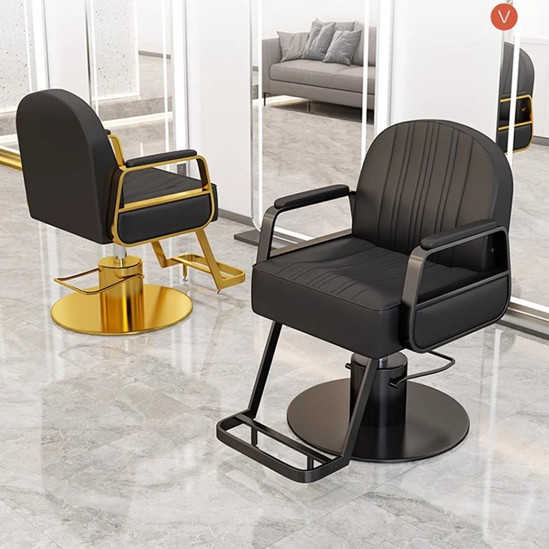 

Nordic Luxury Barber Chairs Modern Speciality Comfort Barbershop Barber Chairs Perm Hair Dyeing Commercial Furniture Silla FYBC