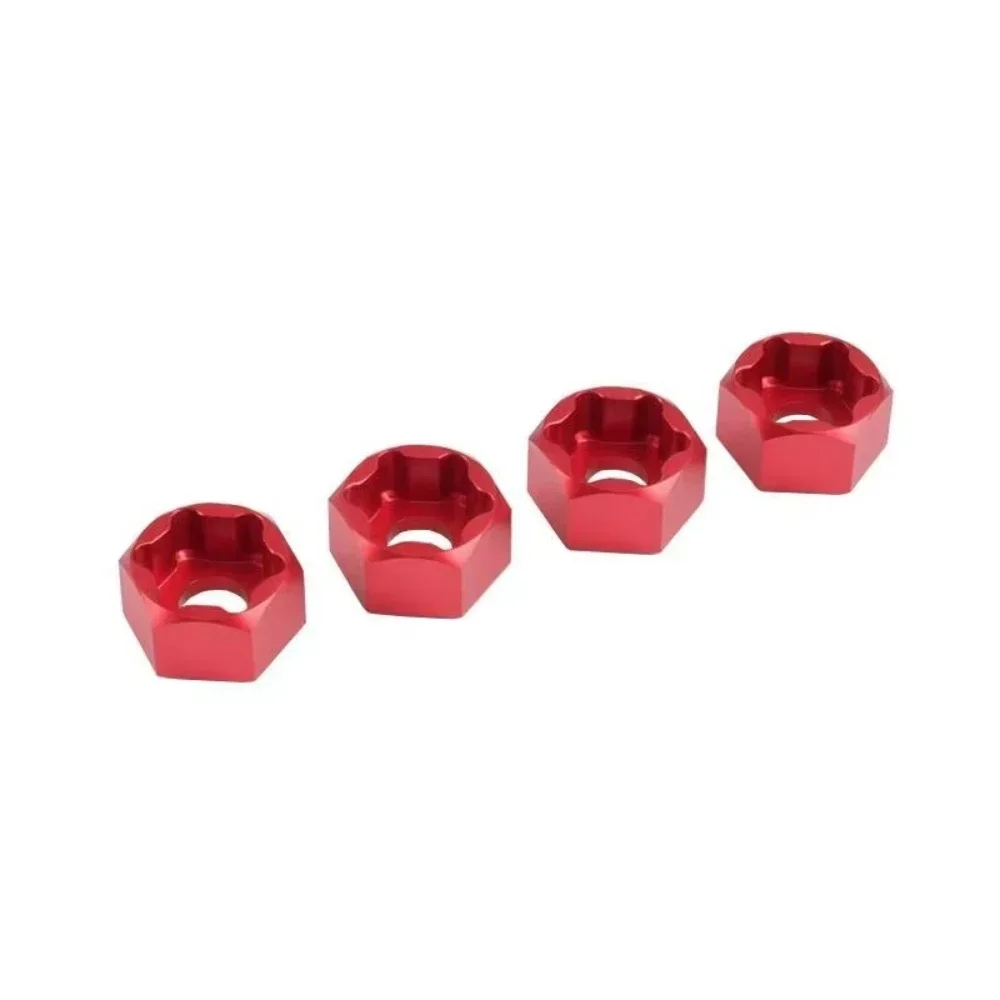 4Pcs 5mm To 7mm Hex Wheel Hub Adapters Conversion For Axial SCX24 1/24 Wheels On WPL D12 1/10 MN 1/12 RC Car Upgrade Parts