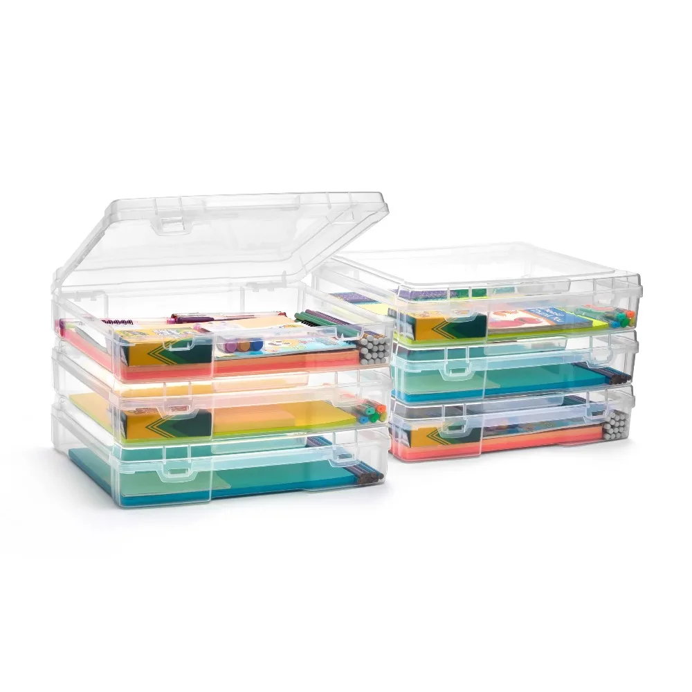 

Sorbus Project Storage Case – Portable Clear Plastic Organizer for Art & Crafts, Toys, Board Games, Scrapbook Paper, Cardstock,