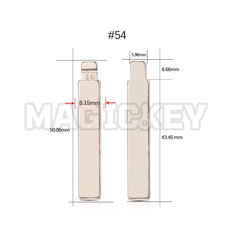 10Pcs/Lot #54 Uncut HU83 Remote Key Blank Flip VVDI KEYDIY Lishi Xhorse KD Blade For Citroen C3/C4L/C5 Peugeot 301/307/308/408