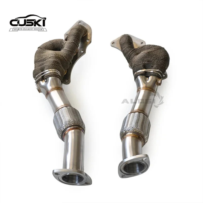 For LEXUS LS350 3.5L 2017-2021 Exhaust Collector Engine 304 SUS Exhaust Manifold with Heat Shield Car Exhaust Power Upgrade