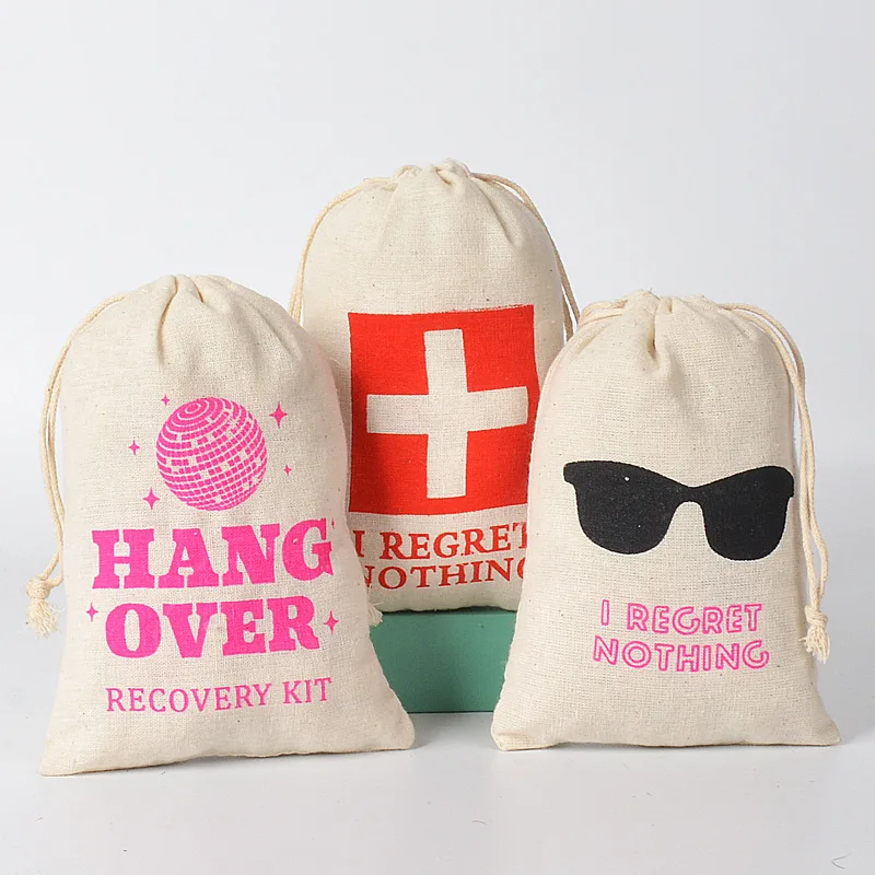 StoBag 50pcs Wholesale Hangover Drawstring Bags Cotton Bundle Pocket Gift Packaging Small Storage Pouches Wedding Birthday Party