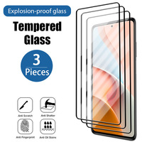 Tempered Glass for Xiaomi Redmi Note 12 Pro Plus 11 10 Pro 12C 10C 10A 9C 9A 9 A1 A2 13C, Protective Screen Protector 3 Pcs