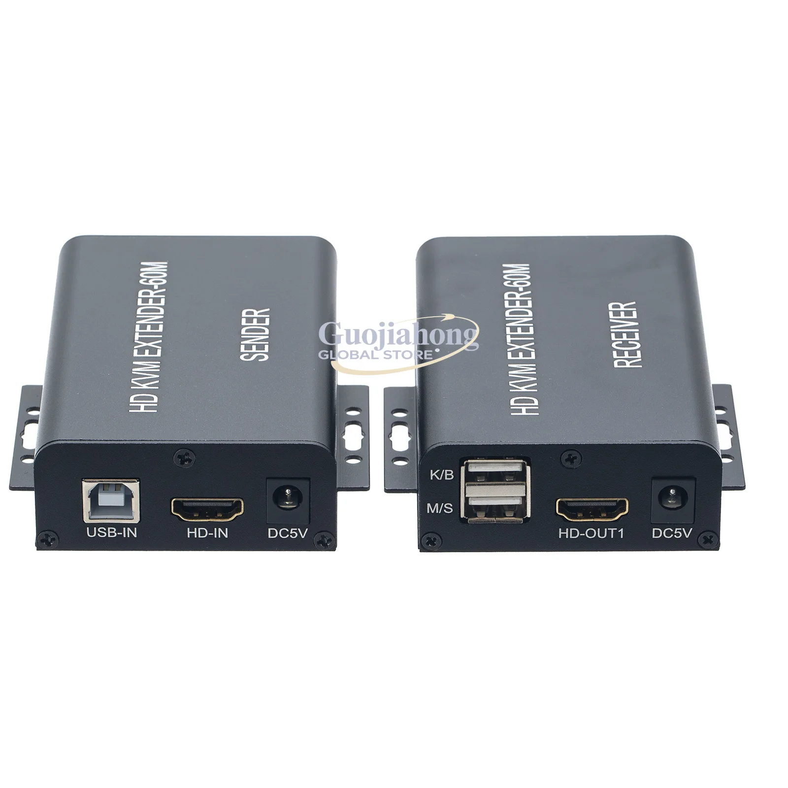

60M high definition KVM 60M Extender cable RJ45 to USB Extender Dual output