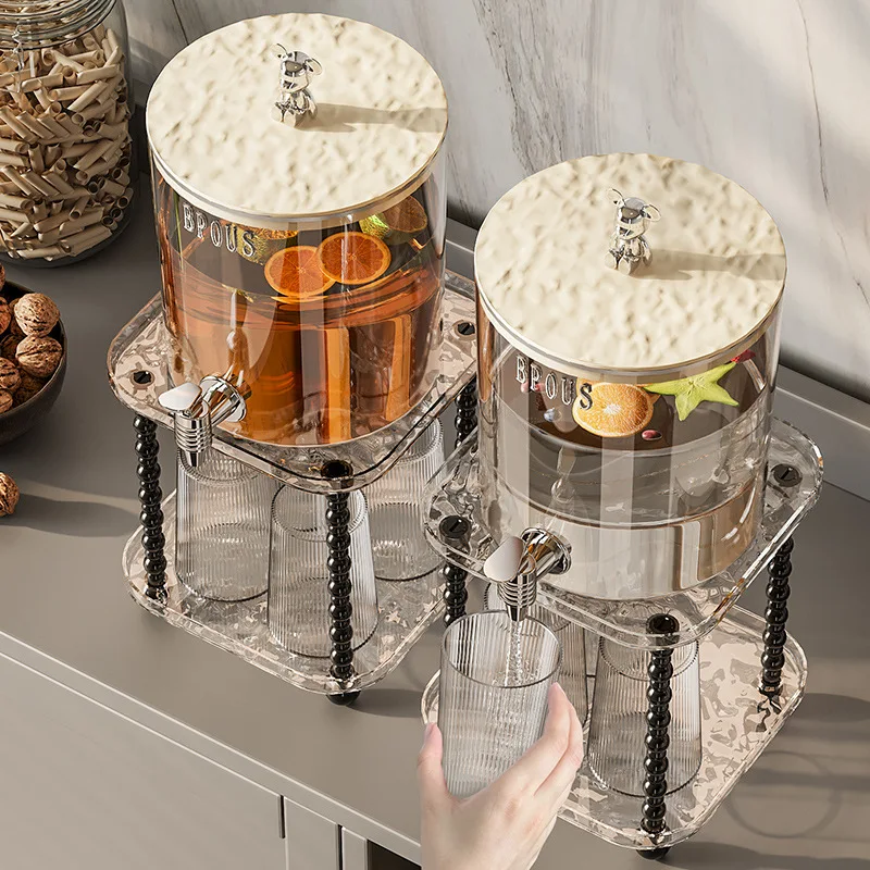 

High-temperature-resistant Cold Kettle Household Large-capacity Fruit Tea Barrel Beverage Barrel with Faucet Storage Kettle