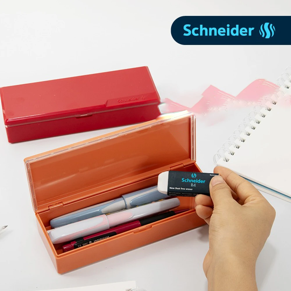 Schneider Pencil Case Flip Stationery Box Simple Boys/girls Large Capacity Students Multifunctional Storage School Supplies
