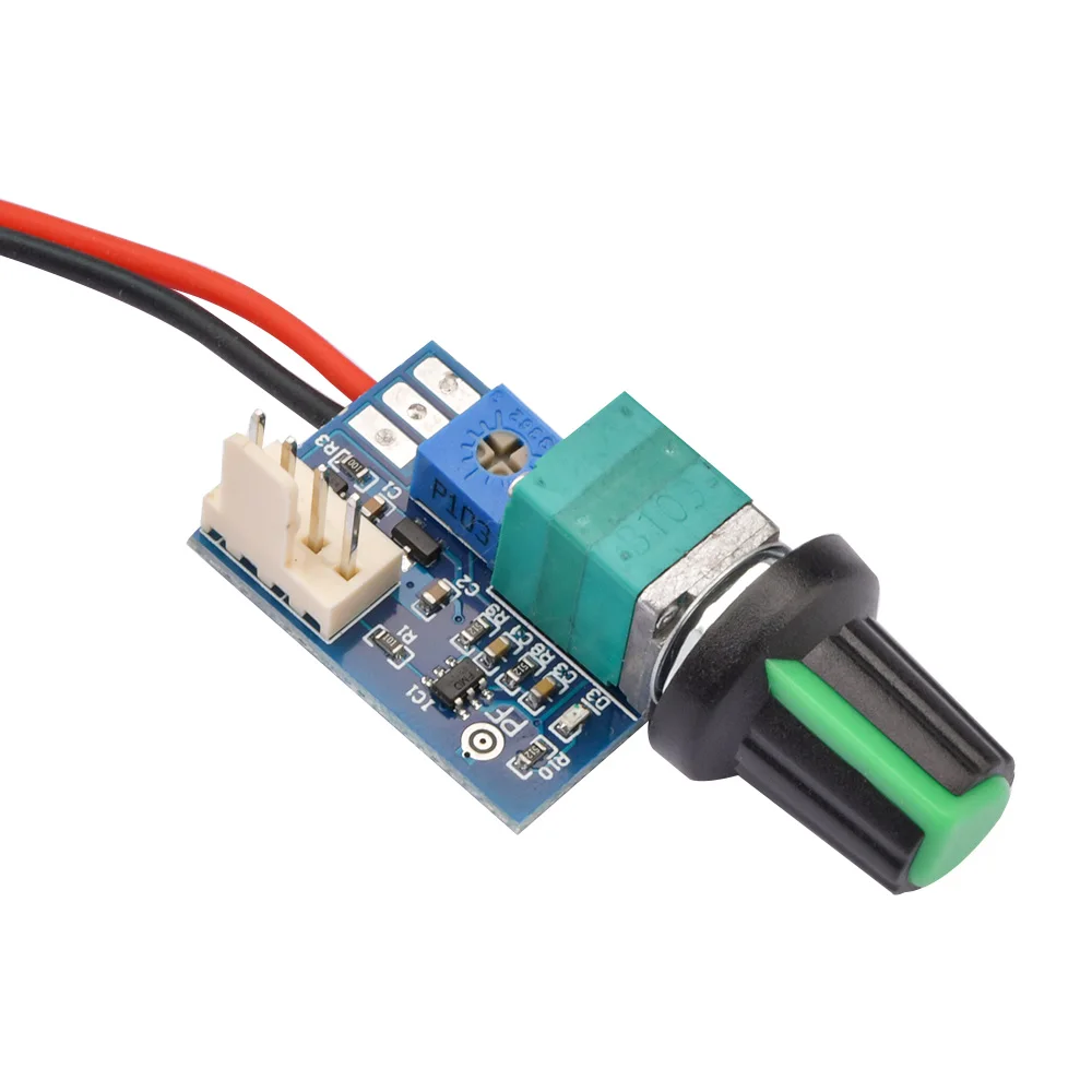 DC 12V PWM Drehzahlregler Lüfterdrehzahlregler 4-Draht Computer-Temperaturregler für PC CPU-Kühlerlüfter Manueller Stopp