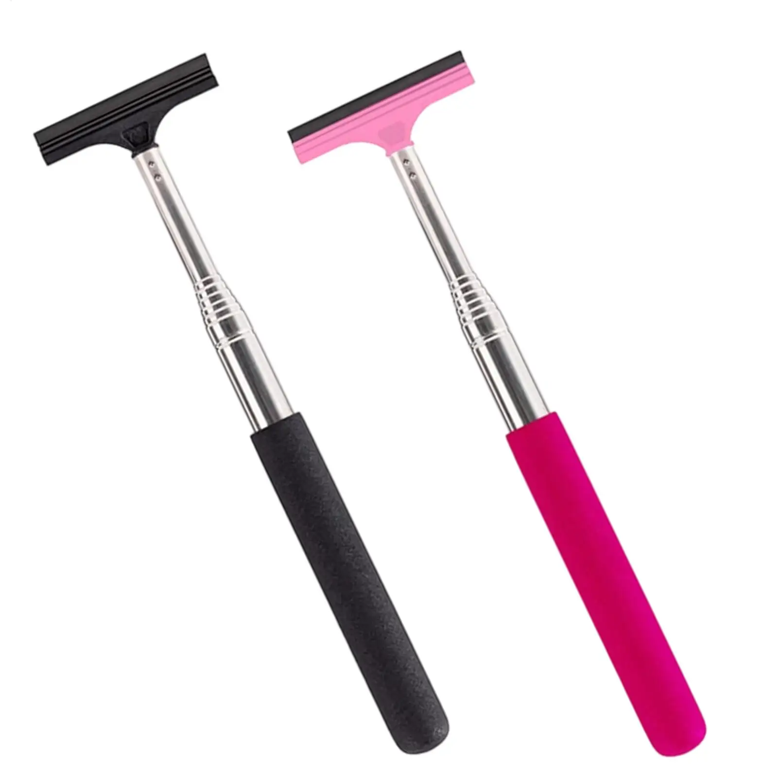 Side Mirror Squeegee Retractable Long Handle Car Rearview Mirror Wiper Windshield Squeegee for Home Bathroom Shower Door, Mirror