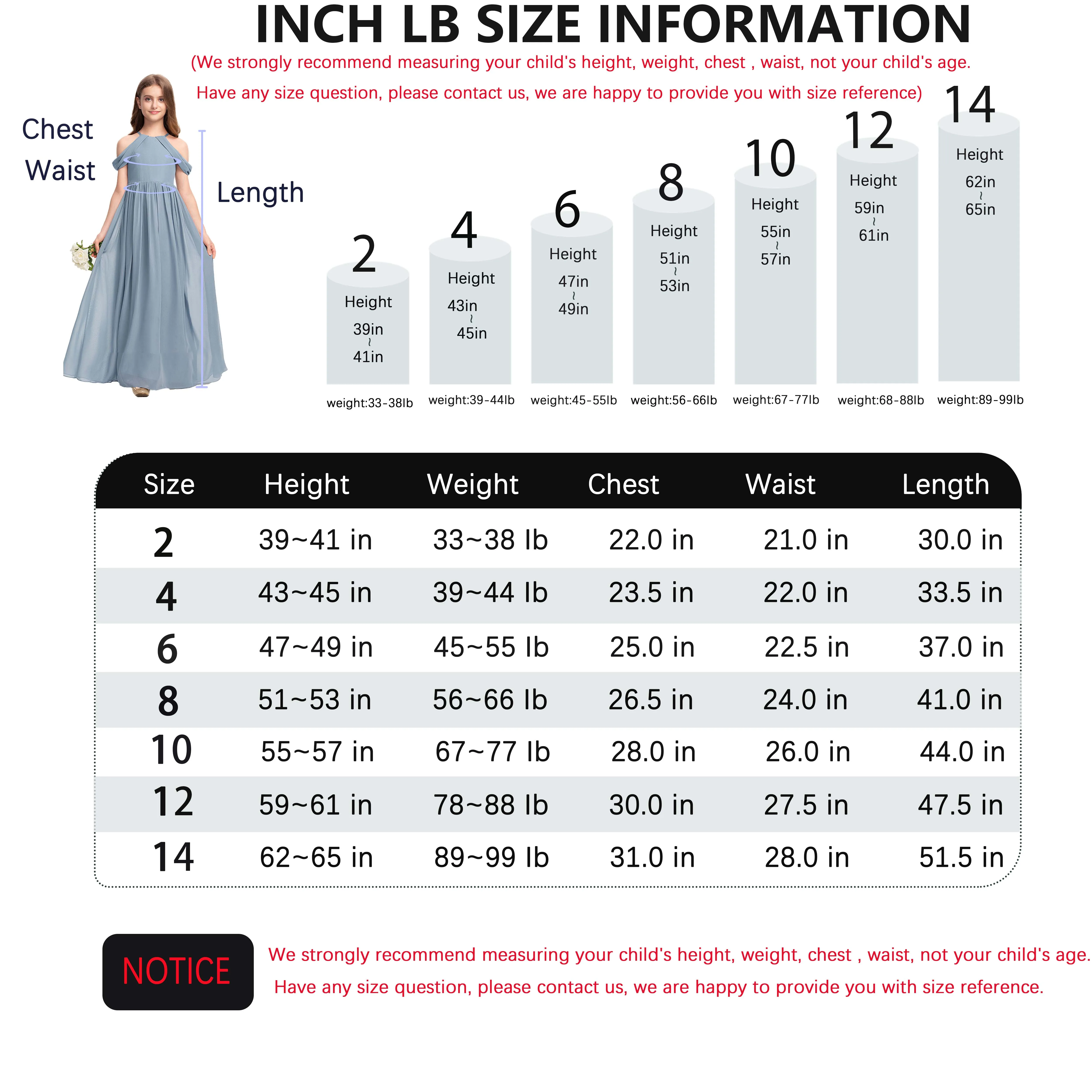 YZYmanualroom Junior abito da damigella d'onore Flower Girl Dress a-line Halter pavimento in Chiffon 2-15T