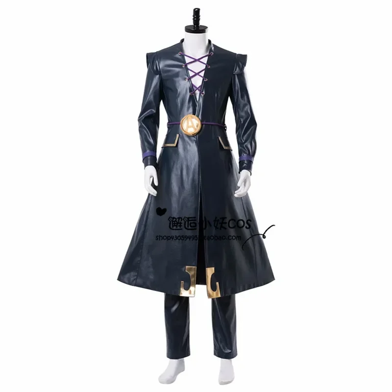 Biz-arre Ad-venture Cosplay Golden Wind Lion Abbacchio Cosplay Costume Uniform Halloween Carnival Costumes Customizable