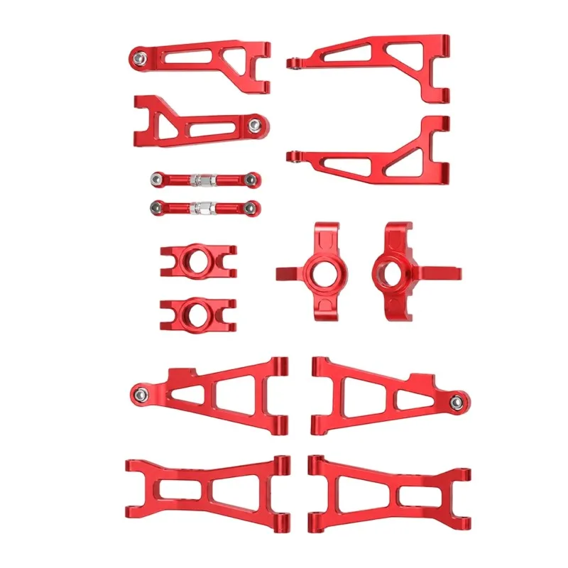 FBIL-For MJX 16213 16207 16209 16210 H16 RC Car Metal Upgrade Parts Kit - 9Pcs Set For Enhanced Durability & Performance