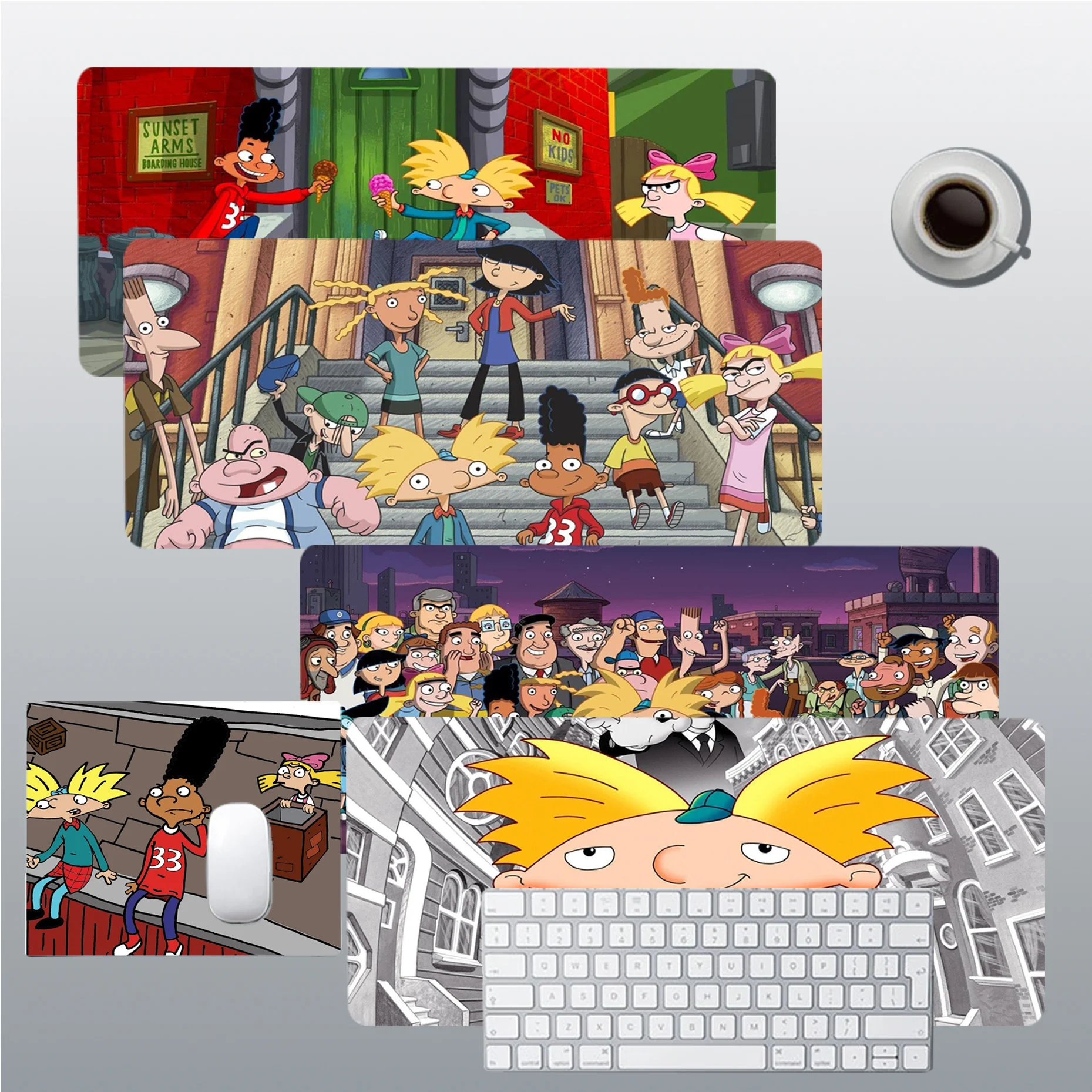 

HEY ARNOLD Mousepad Beautiful Durable Rubber Mouse Mat Pad Size For CSGO Game Player Desktop PC Computer Laptop