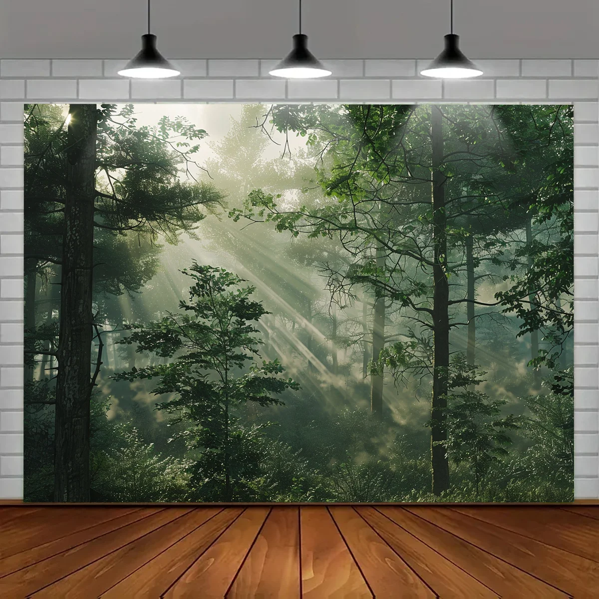 Ein Stück, natürlicher Waldbaum-Hintergrund für das Schlafzimmer, Schlafsaal-Dekoration, Party-Fotohintergrund