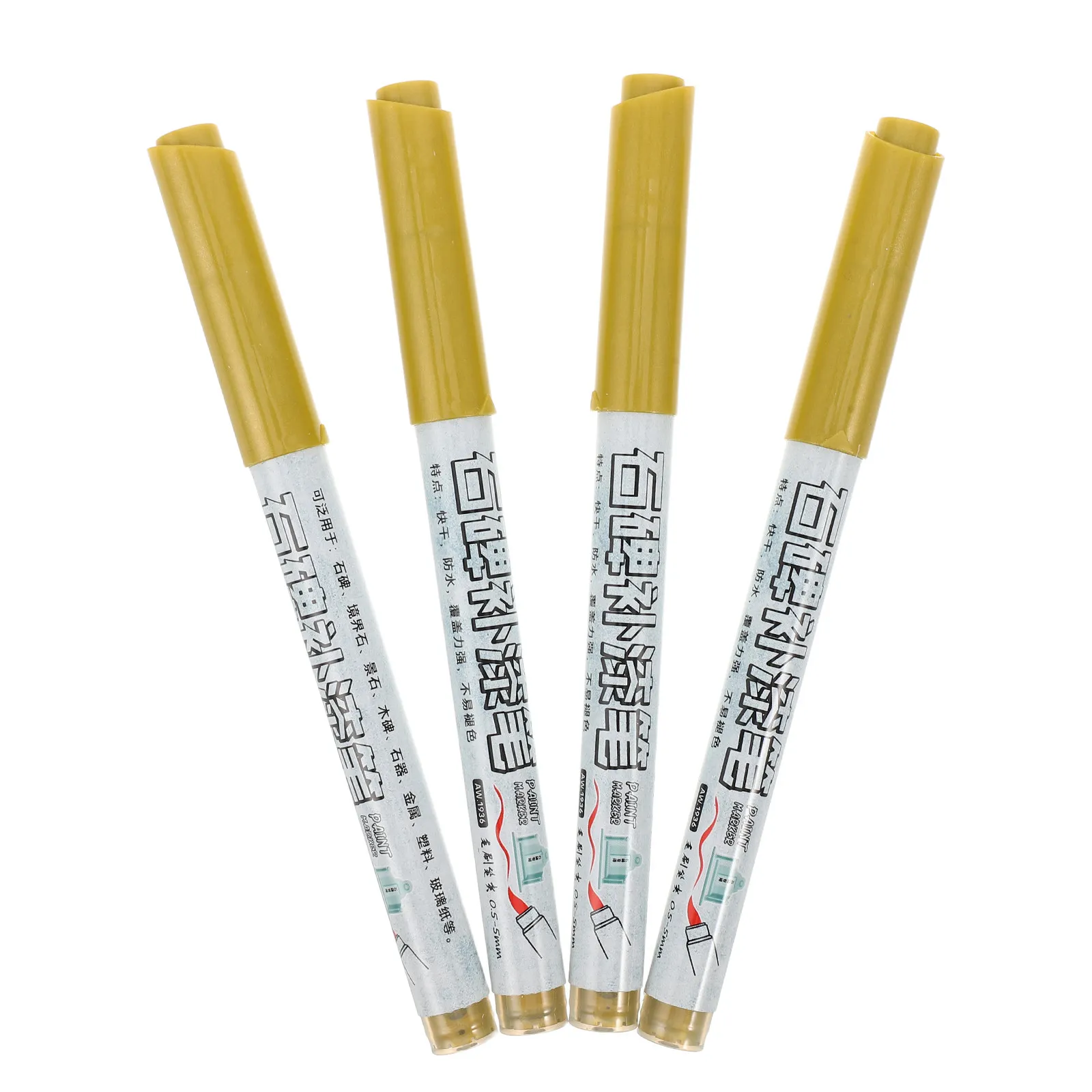 4 Pcs Inscription Touch-up Pen Art Painting Pens Colored Hand Lettering Markers
