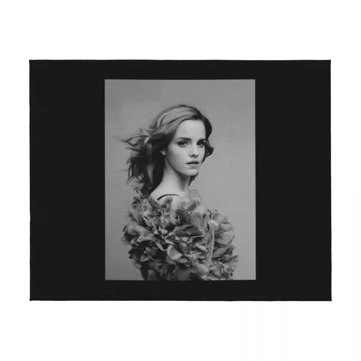 إيما واتسون تي شيرت كلاسيكي رمي بطانية حرارية لمستلزمات السفر زينة عيد الميلاد بطانيات دافئة