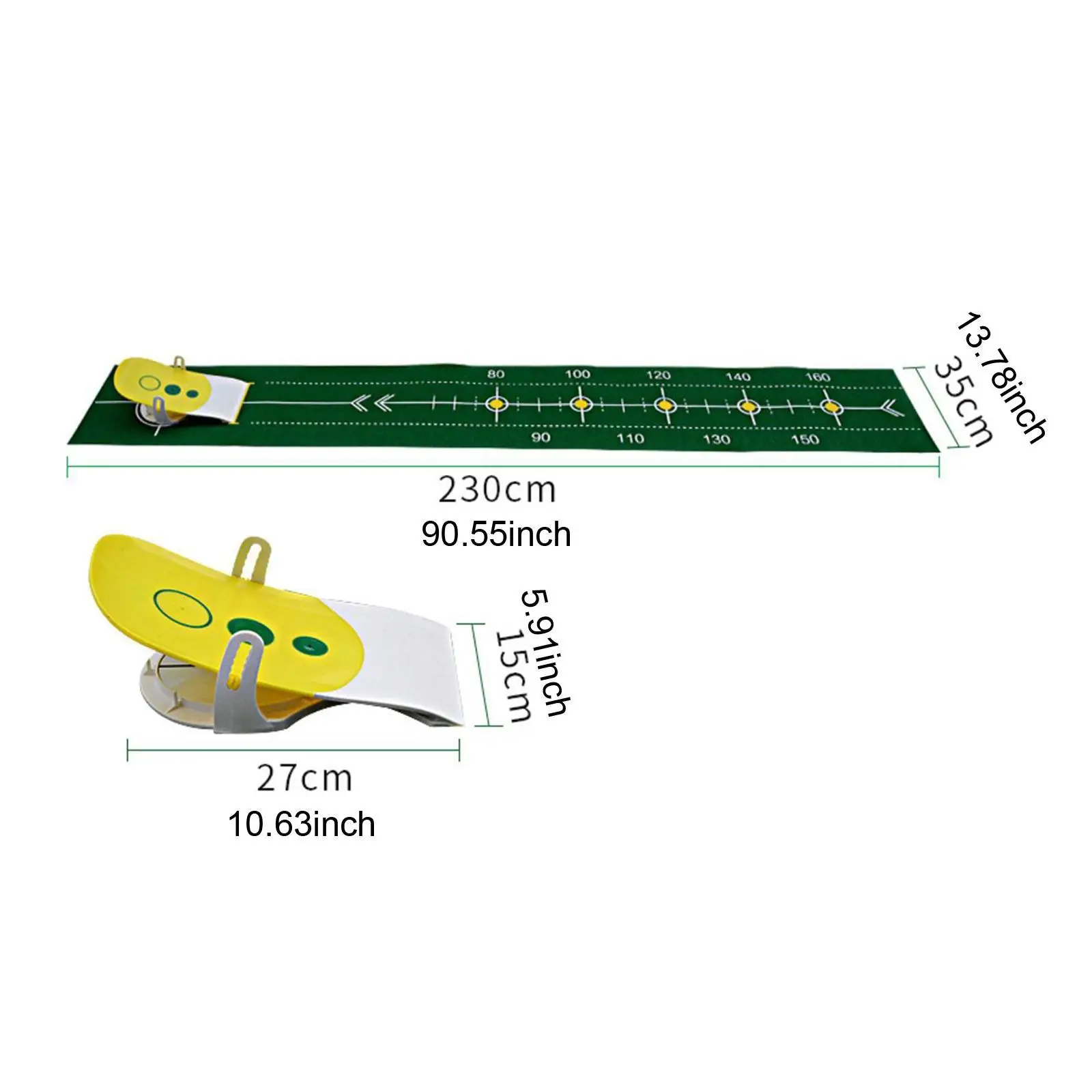 휴대용 골프 퍼팅 매트, 실내 야외 정원 가정용 골프 기술 향상
