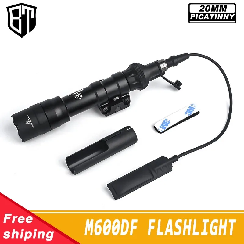 WADSN M600 M600DF Tactical Accessory Flashlight Dual Function Switch  Hunting Equipments 1400 Lumens For 20MM Picatinny Rail