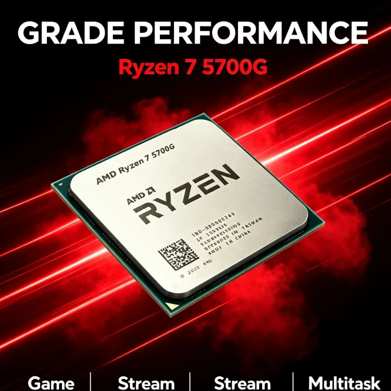 AMD Ryzen 7 5700G AM4 APU With Integrated Vega Graphics 8-Core 16-Thread 4.6GHz 16MB L3 Cache Desktop CPU Without Cooler