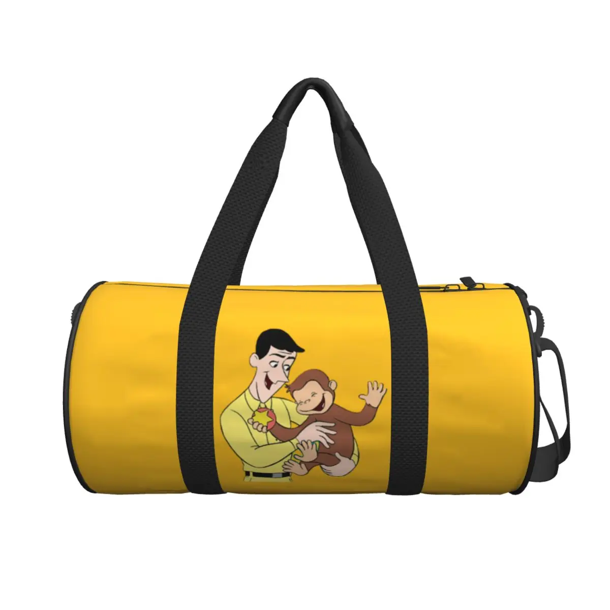 

Большая спортивная сумка Curious George, водонепроницаемая дорожная сумка Duffle, сумки для фитнеса