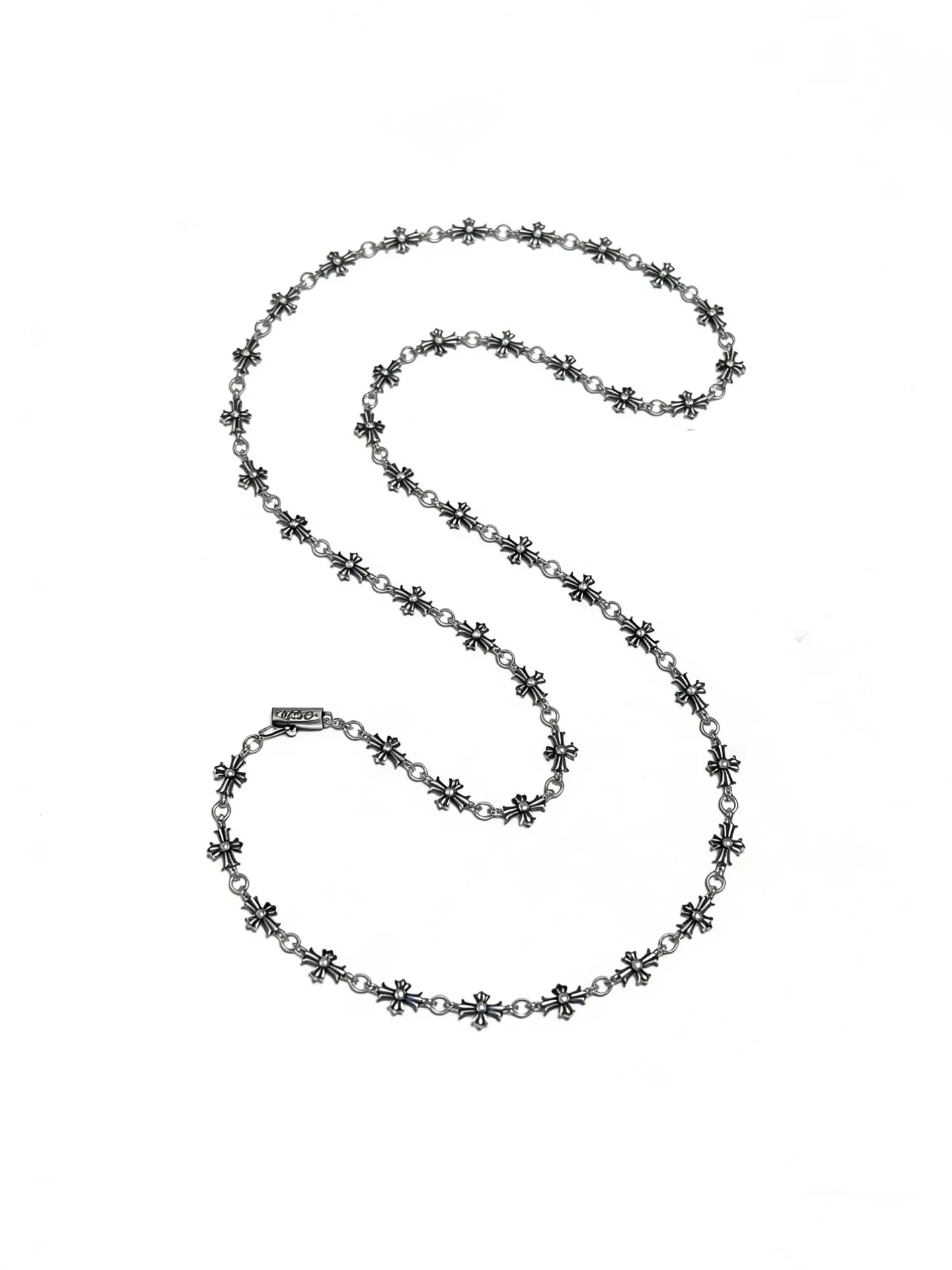 

CH Classic Vintage Creative Personality Design Fashion Light Luxury Cross Charm S925 Sterling Silver Pendant Necklace