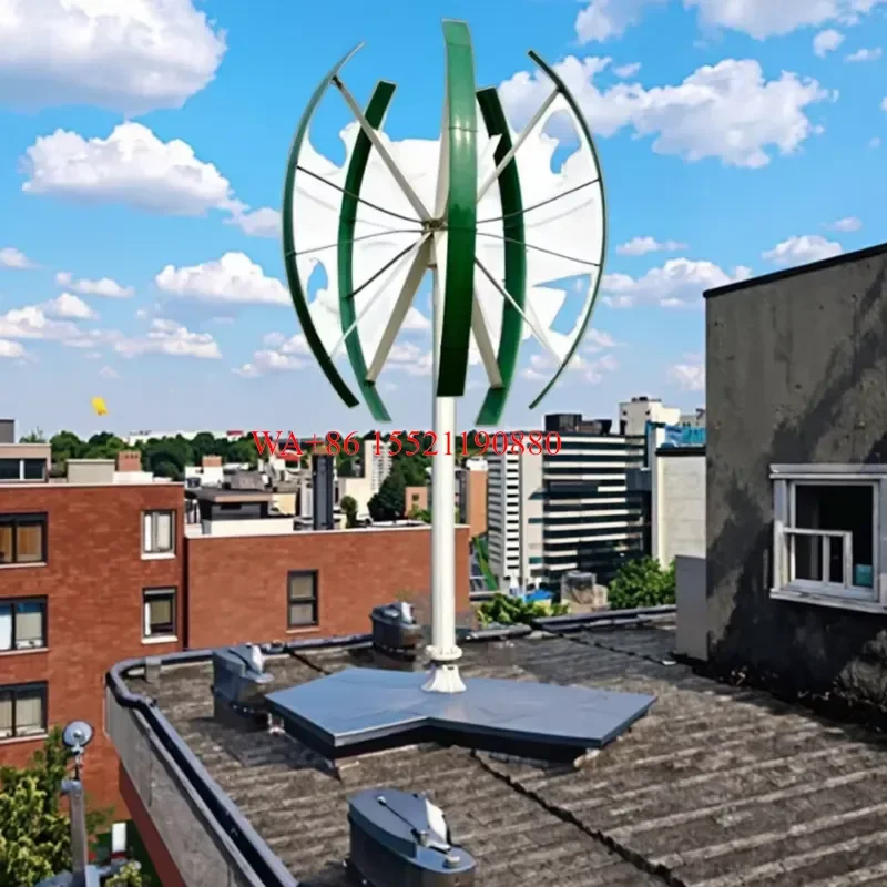 WMWMNU for Complete Unit Free Noise Low Start Wind Speed Light Weight Single Phase Wind Generator 3KW 5KW Vertical Wind