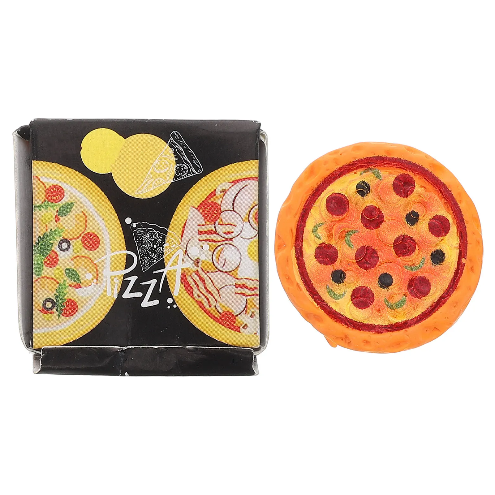 

Miniature Realistic Takeout Pizza for Dollhouse Kitchen Accessories Micro Landscape Decor Miniature Food Decoration