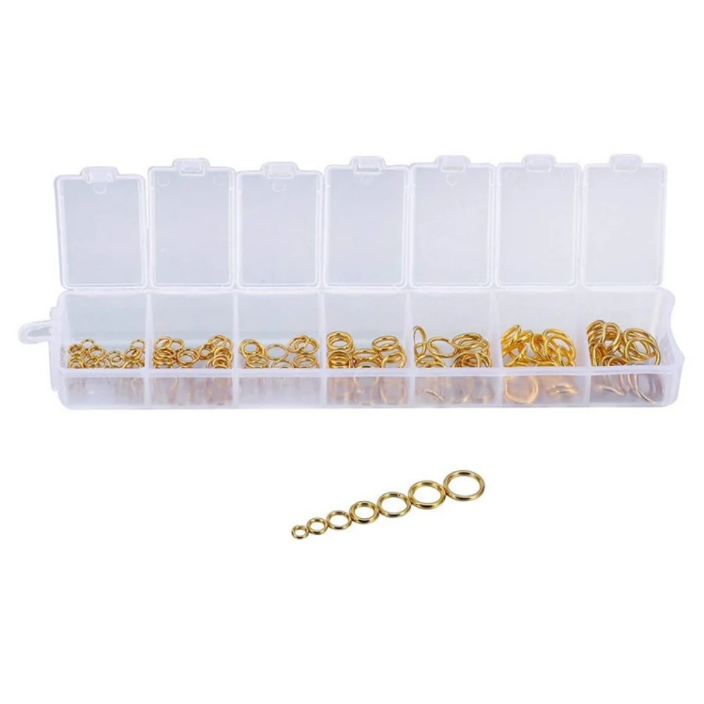 1450pcs/Box 3 4 5 6 7 8 10mm Open Jump Rings Split Rings Link Loop For DIY Jewelry Making Findings Connector