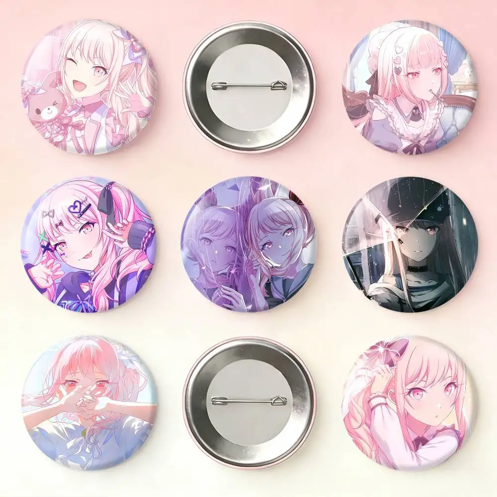 

P-Project S-SEKAI Mizuki Akiyama Laser Badge Creative Pins Brooch for Bag Clothes Hat Decor Gifts Fans Collect