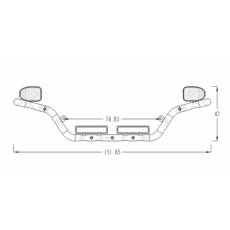 770S LED Mid-Grid Aluminium Stange Licht für 1/14 Tamiya RC Lkw Anhänger Kipper Scania 56371 56323 Auto Diy Teile