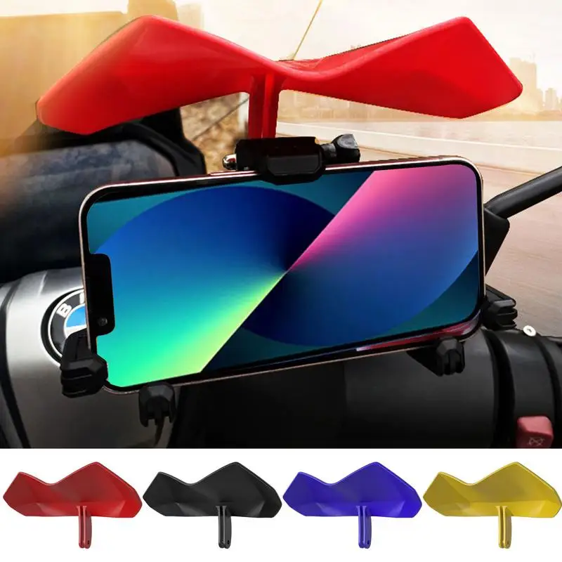 

Universal One Hand Operation Motorcycle Phone Mount Holder Sun Visor Adjustable Sunshade GPS Navigation Support Bracket For Bike