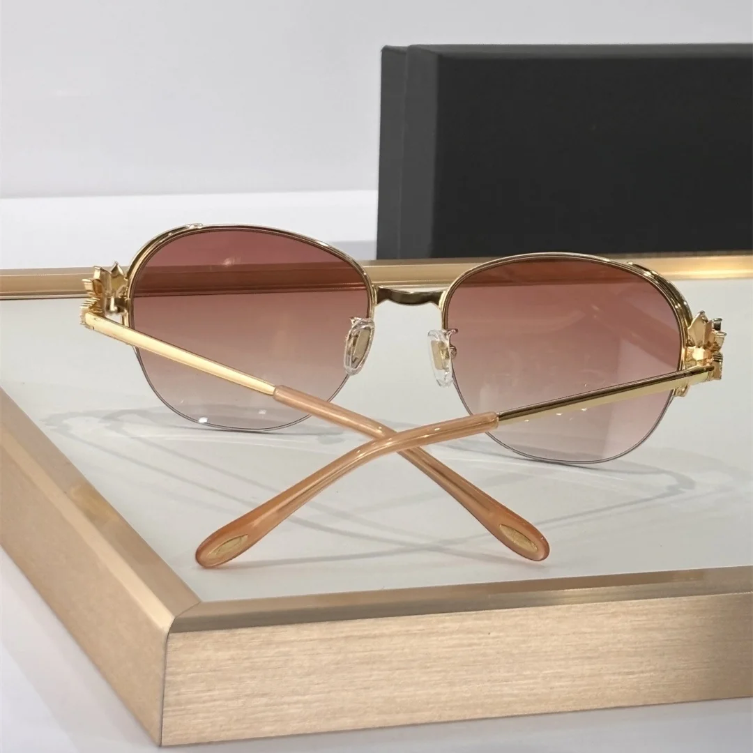 نظارات شمسية بيضاوية فاخرة للنساء 2025 أحجار كريمة غير رسمية oculos sol feminino SCHG66S نظارات شمسية أنيقة للسيدات