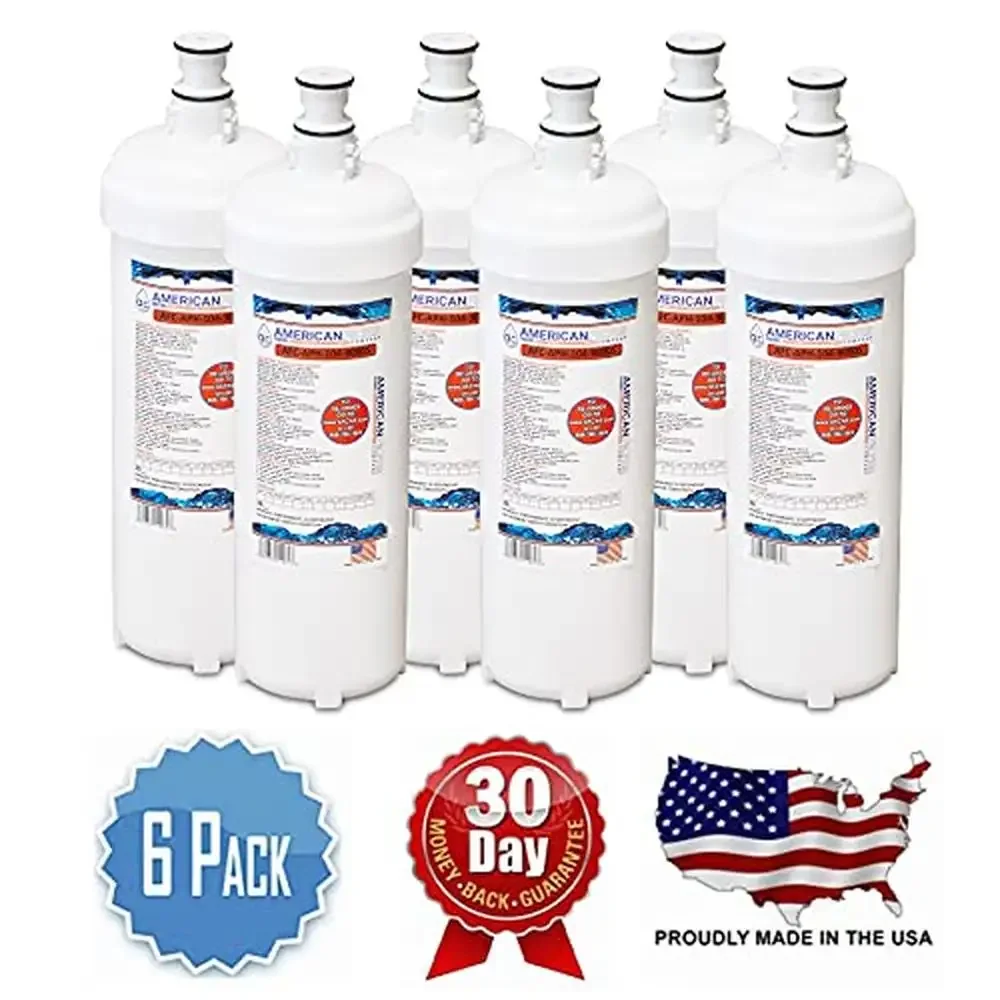 6 عبوات من فلتر المياه AFC البديل لمرشحات Aqua-Pure R HF25-MS كتل كربون جوز الهند الممتازة صديقة للبيئة وفعالة من حيث التكلفة