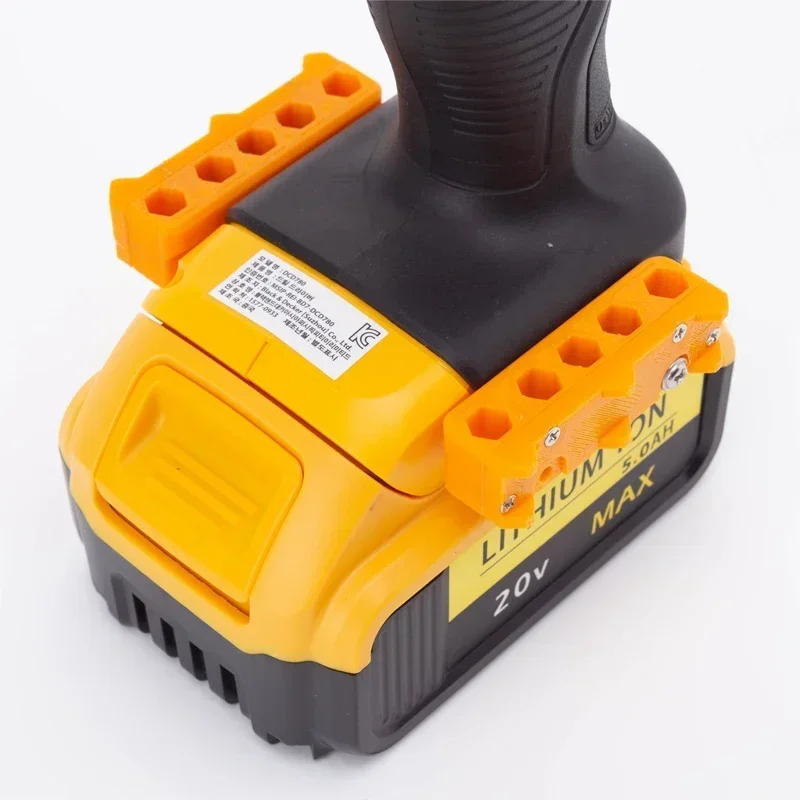 Imagem -06 - Suporte de Broca Magnética para Dewalt Li-ion Bateria Ferramenta Série Brocas Elétricas Pequeno Organizador Broca Elétrica Organizador