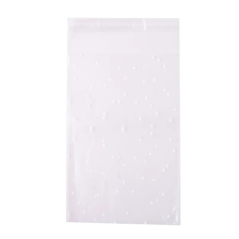 200/500Pcs Frosted Polka Dot Clear Plastic Bags for Candy Cookies Holiday Decorations, Reusable, Convenient Packaging