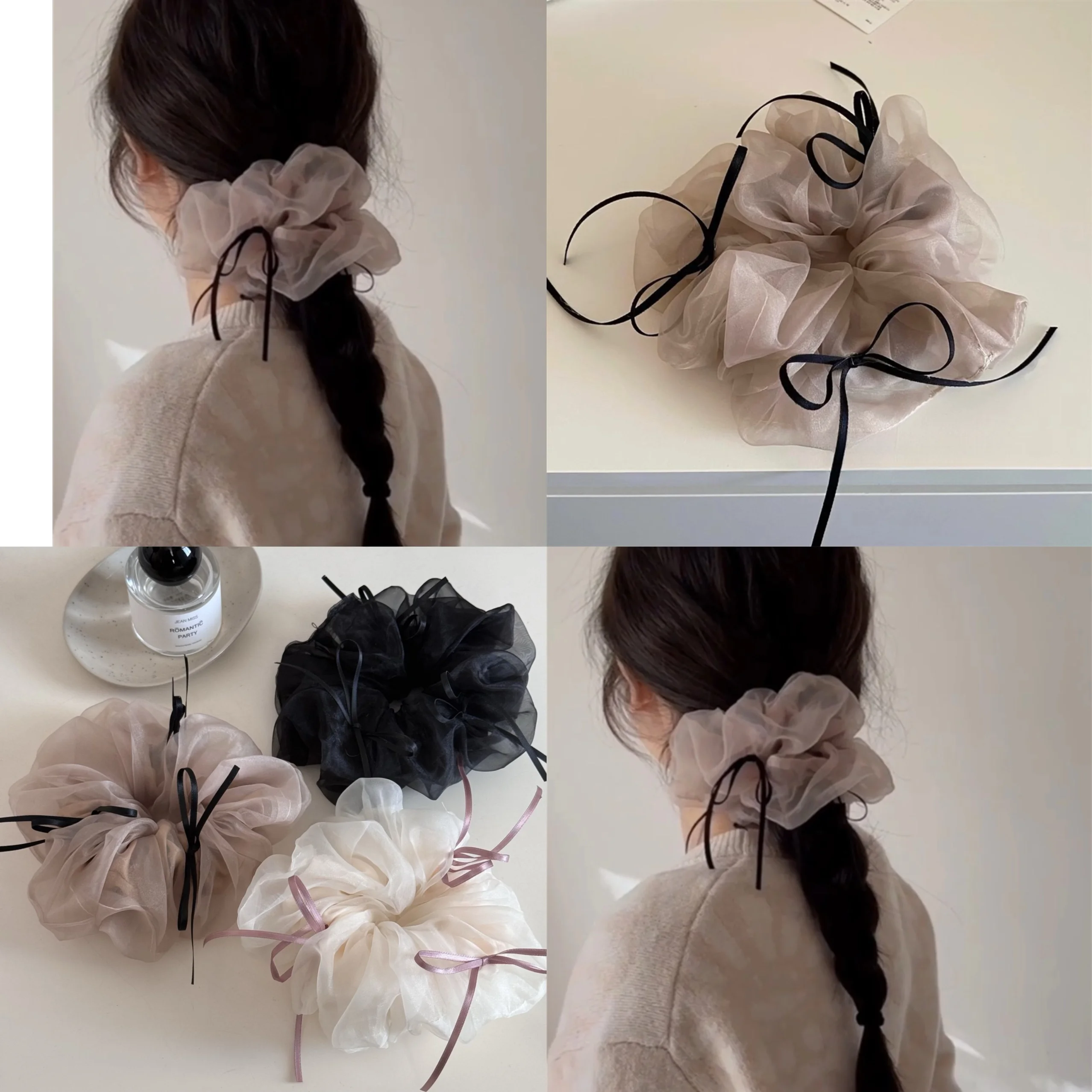 

Korean Sle Knot Me Hair Ties for Women High Ponytail Elastic Hair Ba Hair Ba Hair Accories Hair Ropes