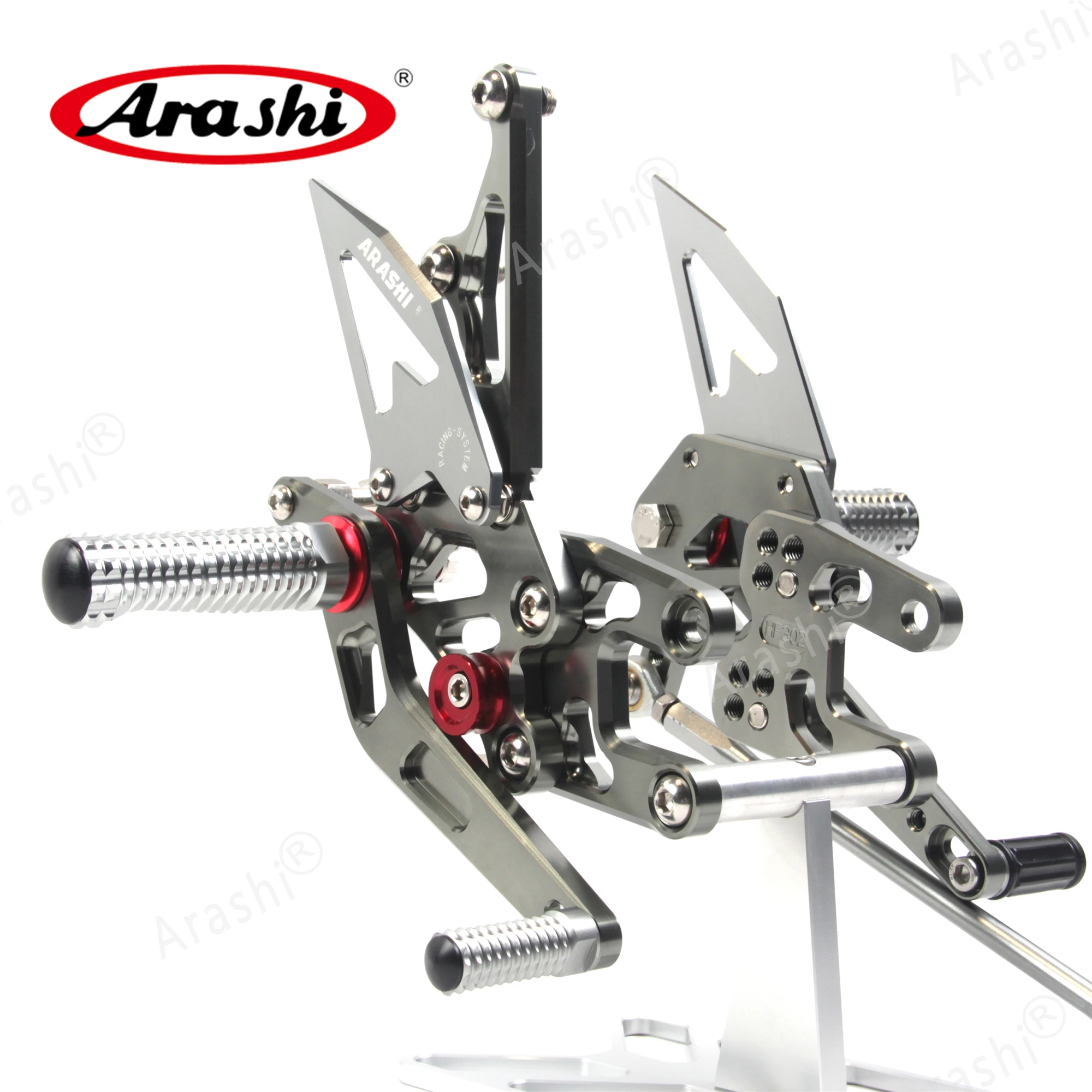 Arashi Motorcycle Footrest For KAWASAKI ZX1000 ZX 1000 2004 2005 NINJA ZX10R ZX 10R CNC Adjustable Foot Pegs Rearset Accessories