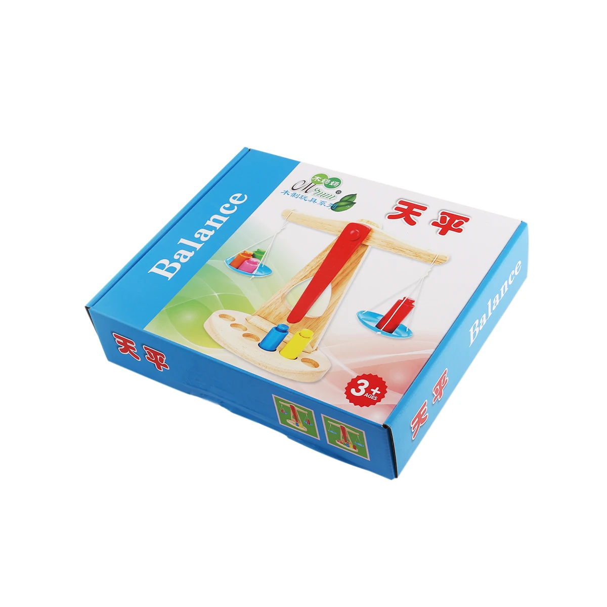 Wooden Balance Scale Kids Educational Set Multicolor Weights Learning Balance Theory Children Hands-On Skill Development