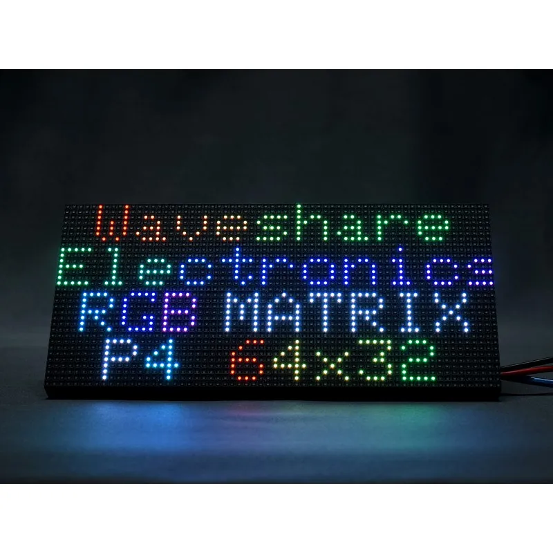 RGB Full-Color LED Matrix Panel for Raspberry Pi 4mm Pitch 64×32 Pixels Adjustable Brightness RGB-Matrix-P4-64x32