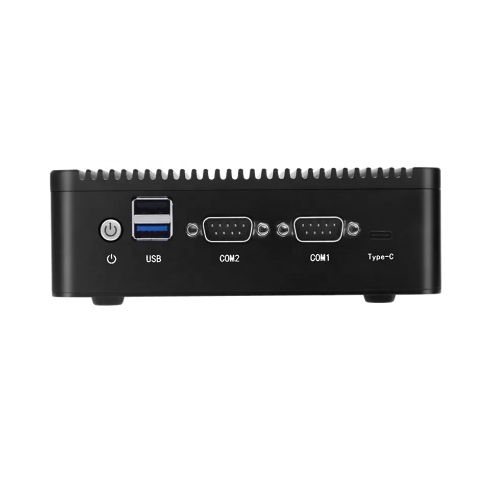 2023 Intel I211 Pxe Boot Mini Server Tpm2.0 Hoge Kwaliteit Celeron J4125 Computer Fanless Mini Industriële Pc Nano Box Voor Monitor