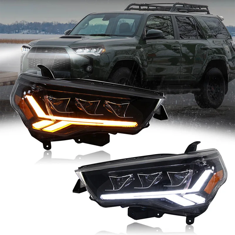 LED Headlights For Toyota 4Runner Head lights 2014 2015 2016 2017 2018 2019 2020 2021 Full LED Front Lights LED Lens Projector