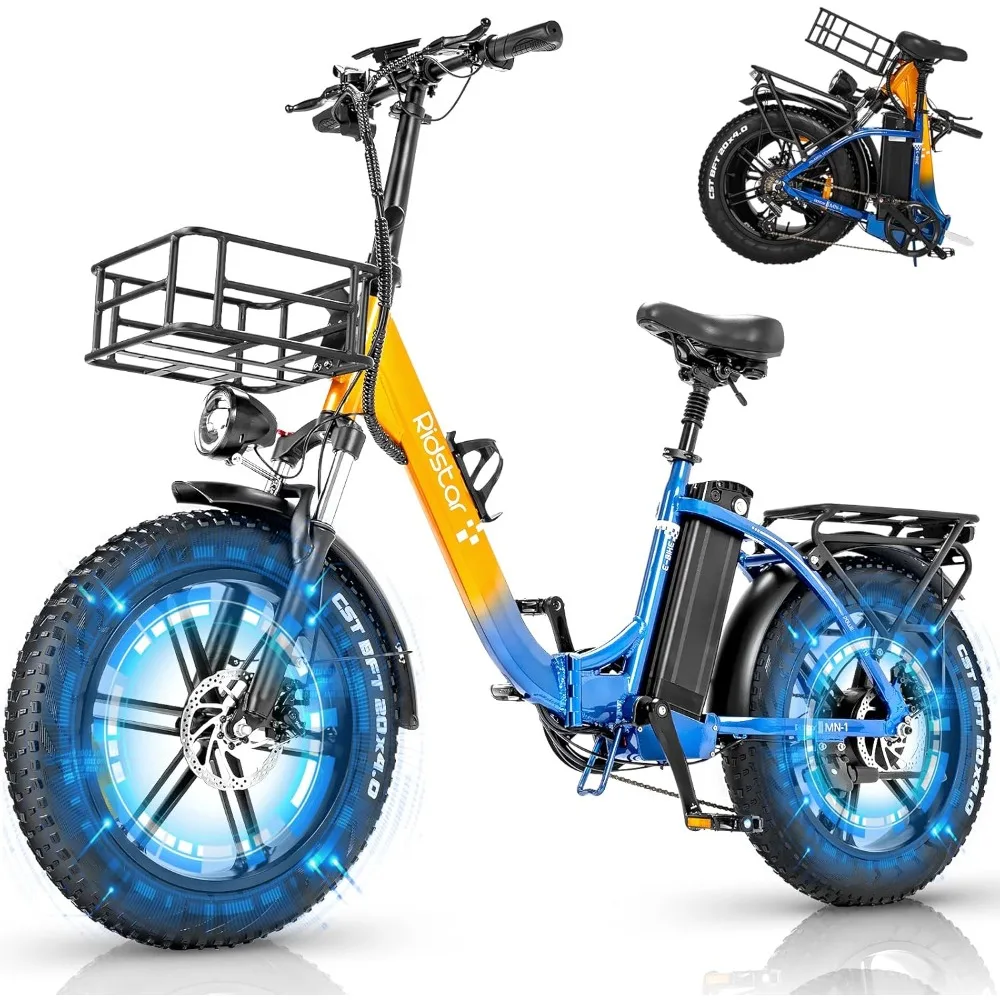 Electric Bike for Adults - 1200W, 30MPH, 48V 15Ah Removable Battery, Step-Thru Commuter Electric Bicycle with 20''Fat Tire