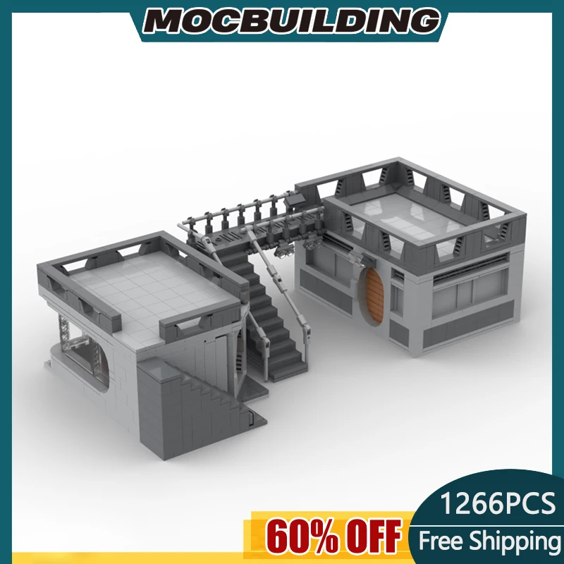 Bloques de construcción Moc película República Base Oficina construcción DIY montaje ladrillos modelo colección definitiva juguetes regalos 1266 Uds