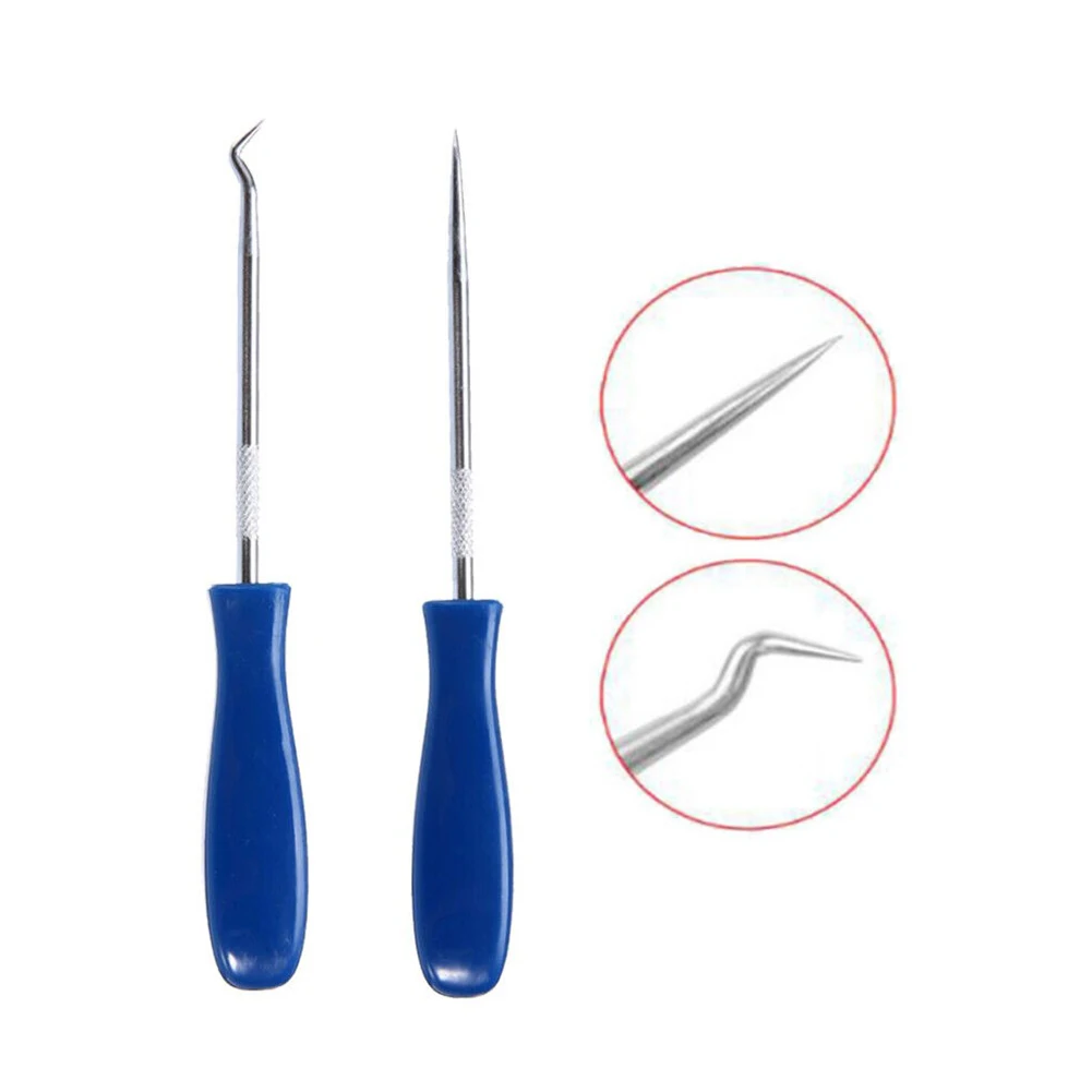 Steel 2pcs Pick Hook Tool Car Remover Tool For Separating Wires Loose Parts Removing Small Fuses For Engineers